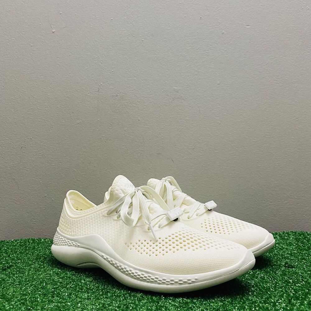 CROCS Women's Sneakers - LiteRide 360 Pacer Lace Up Shoes 206705 White Size 10